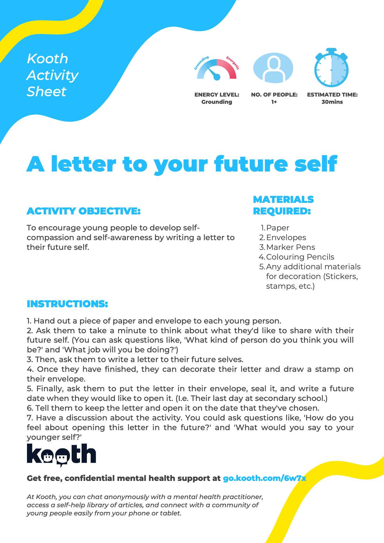 Student activity sheet thumbnail - a letter to your future self (1)